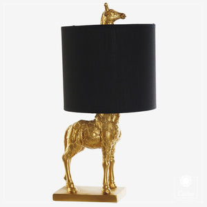 Tischlampe Giraffe Gold Schwarz