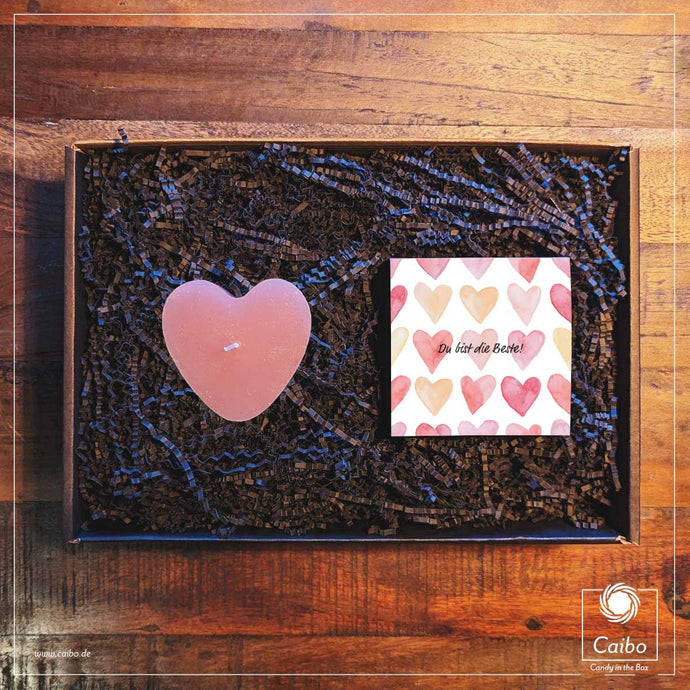 Herz-Kerze & Candybox Watercolor Hearts